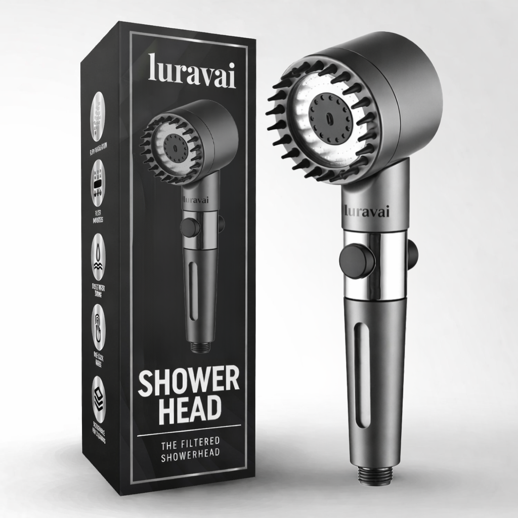 LURAVAI THE FILTERED SHOWERHEAD™