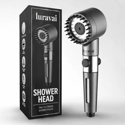 High Pressure Filtered Showerhead – Chlorine Filter Shower Head | LURAVAI™ - LURAVAI