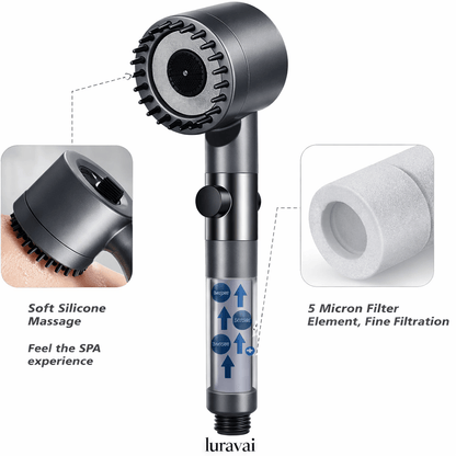 LURAVAI™ Filtered Showerhead Bundle (2 Heads + Accessories) - LURAVAI