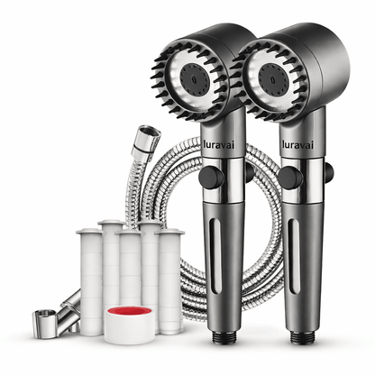 LURAVAI™ Filtered Showerhead Bundle (2 Heads + Accessories) - LURAVAI